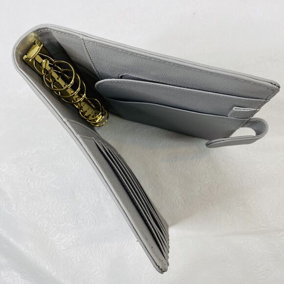 Cloth and Paper Foundations Gray Leather Planner - Picture 16 of 16